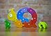 BeginAgain Number Snail Puzzle - Educational Wooden Number Puzzle - Kids 3 and Up