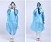 Emergency Hooded Rain Poncho by PengMei, 10 Packs Rain Poncho for Adults One Size Long Sleeves Disposable Camping Outdoor Assorted Colors 100% Waterproof