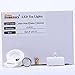 Homemory LED Tea Lights Flickering, Long Lasting Battery Tea Light Candles for Home Decor and Seasonal Celebration (Amber Yellow)