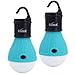 SlimK 2 Pack Portable LED Lantern Tent Light Bulb for Camping Hiking, Battery Powered Camping Equipment for Outdoor & Indoor (Turquoise+Turquoise)