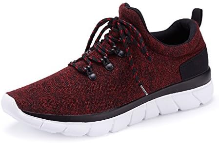 CHUI Womens Casual Sneakers Breathable Flyknit Cloth Lightweight Athletic Trail Running Shoes.CSK010W3-38