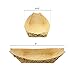 CiboWares Premium Bamboo Serving Boat, 5 Inch x 2.5 Inch, Eco-Friendly and Disposable for Home and Catering, Package of 50