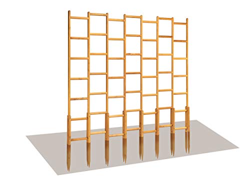 robinia-pro Rankgitter freistehend aus Robinienholz - Breite 192 cm, Höhe 171 cm (Robinie, Holz) Rankgerüst, Rankhilfe…