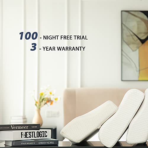 NESTLOGIC Ergonomic Cervical Pillow, Contour Memory Foam Pillow for