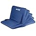 Leader Accessories Water Resistant Stadium Seat Cozy Portable Reclining Seat Folding Bleacher Chair with Arm Rest (D-Navy Blue)