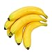 Juvale Set of 6 Individual Fake Fruit Bananas - Artificial Fruit Plastic Bananas for Still Life Paintings, Storefront Decoration, Kitchen Decor, Yellow, 8 x 3.7 x 1.5 Inches