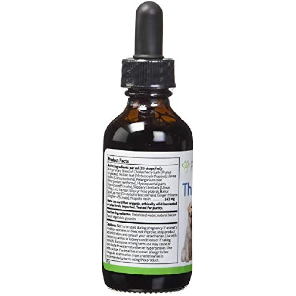 Throat Gold For Dogs Natural Herbal Cough, Respiratory Support