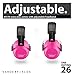 Vanderfields Earmuffs for Kids - Hearing Protection Muffs for Children Small Adults Women Foldable Design Ear Defenders Protector with Adjustable Padded Headband for Optimal Noise Reduction - Pink