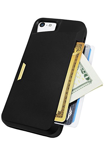 Smartish iPhone 5c Wallet Case - [Ultra Slim Protective iPhone Wallet] - Slite Card Case for iPhone 5c by (CM4) - Black Onyx' - Thumbnail 7