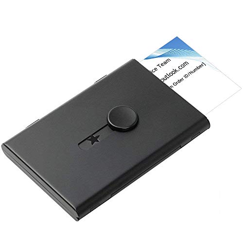 Business Card Holder,Thumb-Drive Business Card Wallet Case for Men and Women