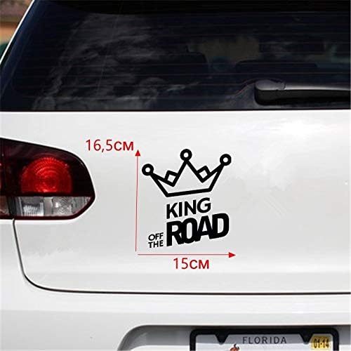 Bjrhfn キングオフロード車のステッカー車のステッカー面白い車のデカール16 6x15cm Color White B08b5dwnmz 670円