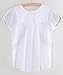 AsherFashion Colorful Flowers Embroidered Peasant Tops Mexican Blouse US 0-6