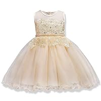 Bridesmaid Dresses for Girls 10-12 A-Line Tutu Summer Sleeveless Ruffles Party Graduation Holiday Big Girl Dresses Size 14-16 (White) Special Occasion for Wedding Princess Pageant Champagne 150