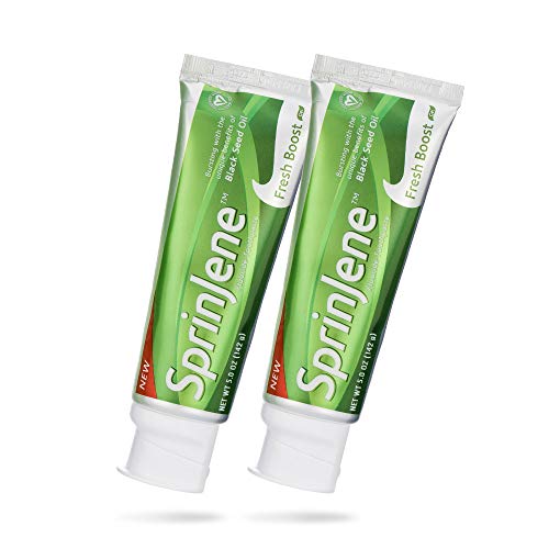 SprinJene Original Fresh Boost Fluoride Toothpaste with Patented Black