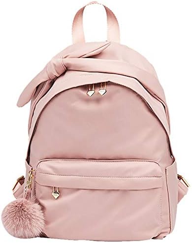 Backpack Leisure Bag Travel Bag Handbag Shoulder Bags Crossbody Bag, Oxford Cloth College Student Bag Harajuku College Wind Wild Tide CONGMING (Color : Glutinous Powder, Size : L)