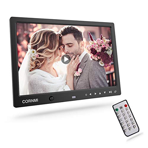 Digital Photo Frame, Cornmi Digital Picture Frame Music HD Body Motion Sensor Auto Rotation Alarm Calendar Video Player With Remote Control for Wedding Commemoration Valentine's Day gift