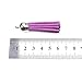 MEIBEADS 20pcs/lot of Multi-Colors Leather Tassel with Caps Cell Phone Straps/DIY Charms£¨sliver£