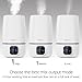 SimpleTaste 4L(1.06 Gallon) Ultrasonic Cool Mist Humidifier Aroma Essential Oil Diffuser with LCD Display, 3 Mist Level Control, Timer Setting, and 7 Colors LED Light Whisper-Quiet