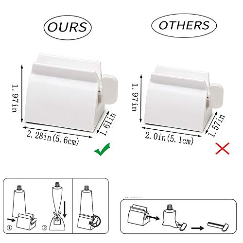 ONDY Rolling Tube Toothpaste Squeezer,Heavy-Duty Toothpaste Dispenser With Rubber Pad Multi-function Squeezer for Cleansing Foam,Hair Gel,Cosmetic Samples,Ointments