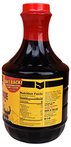 Jim Melton's Jerky Marinade (Est. 1999) - Make Your Own Homemade Jerky (12 Pounds - 32 Ounce) - Contains no MSG or Nitrates (no Cure Needed) - Delicious Hickory Smoke Flavor - Also Great on the Grill