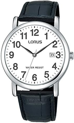 Lorus Unisex Adult Analogue Quartz Watch with Leather Strap RG865CX9