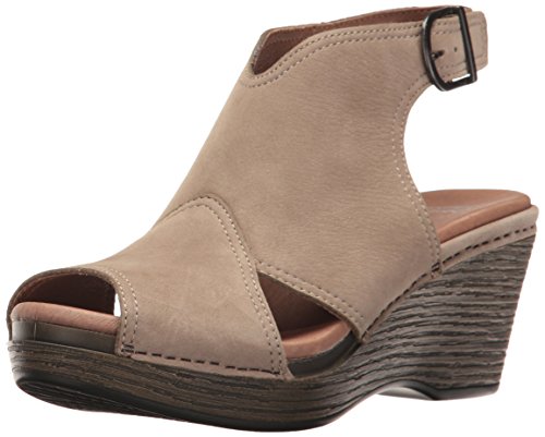 Dansko Women's Vanda Ankle Bootie, Taupe Milled Nubuck, 40 EU/9.5-10 M US
