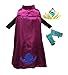 Cokos Box Girls Coronation Dress Costume Cape Gloves Tiara Crown, 3 Years, Blue Purple