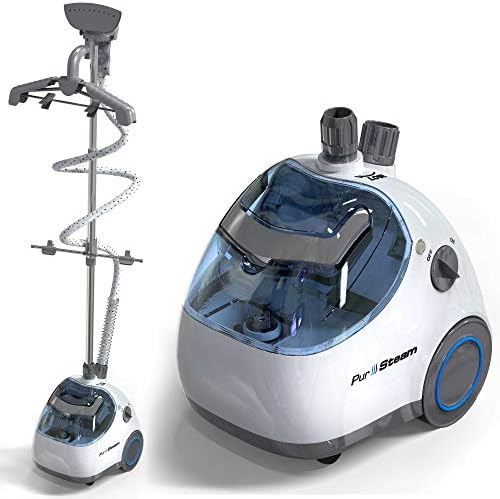Pursteam Elite Garment Steamer, Heavy Duty Powerful Fabric Steamer With Fabric Brush And Garment Hanger