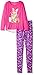 Komar Kids Girls' Big Long Sleeve 2 Piece Legging Pajama Set