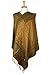 Paskmlna Border Pattern Double Layered Reversible Woven Pashmina Shawl Scarf Wrap Stole (#13)
