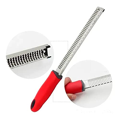 Zester de Aço Inox com Cabo Vermelho 32CM