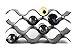 Birando Wave Wine Rack (12Bottle, Black)