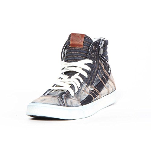 Diesel Men's D-Velows D-String Fashion Sneaker, T Black, 10 M US