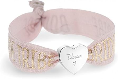 Personalised Bride Tribe Tea Rose Bracelet