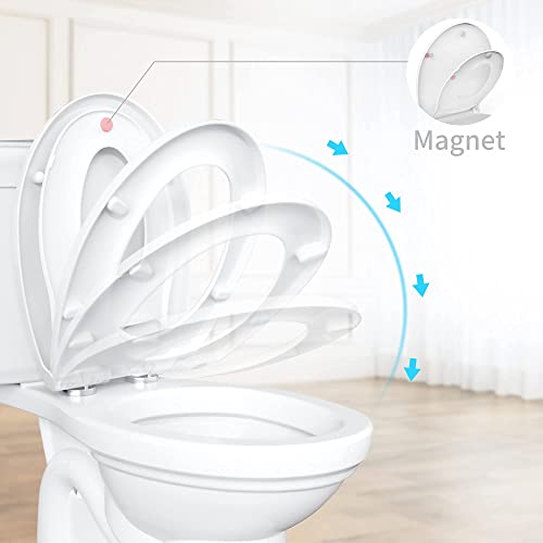 R&T Round Toilet Seat with Built in Child Seat Kids Toddlers Potty