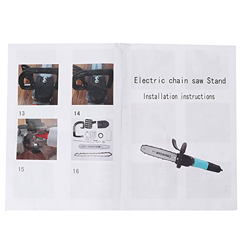 Forgun DIY Electric Saw Chain Chainsaw Stand Bracket Set Wood Cut for Angle Grinder - Thumbnail 5