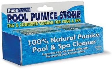 Pure Stone 100% Natural Pumice Pool and Spa Cleaner -Barbecue Grill Cleaner -6" x 1 -5/8" (Pack of 2)