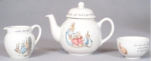 peter rabbit tea coffee sugar set