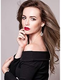 Tatuo - 4 pares de pendientes de bola de discoteca de los años 60 o 70 de plata para mujer