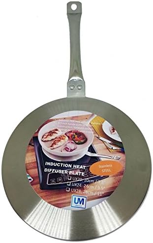 Upromax Induction Hob Heat Diffuser Stainless Steel, Lite Weight (24cm / 9")