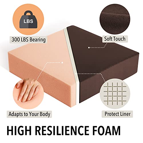 Tromlycs Extra Large Chair Seat Cushion for Recliner Velvet Foam