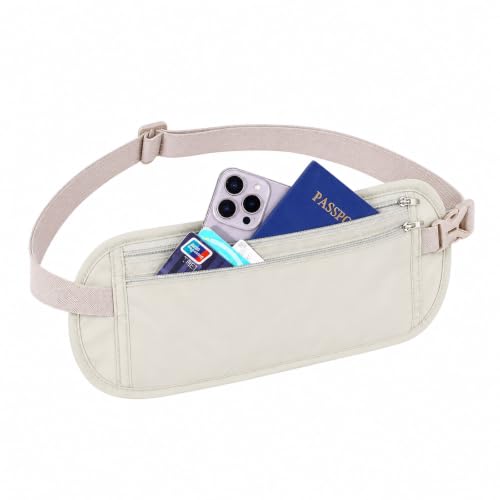 Money Belt for Travel - Women and Men Hidden RFID Blocking Slim Anti Theft at Amazon