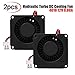 2pcs Brushless DC Cooling Fan 40mm x 40mm x 10mm 4010 12V 0.08A 3D Printer Fan Hydraulic Turbo Cooling Fan with XH2.54-2P Wire for 3D Printer