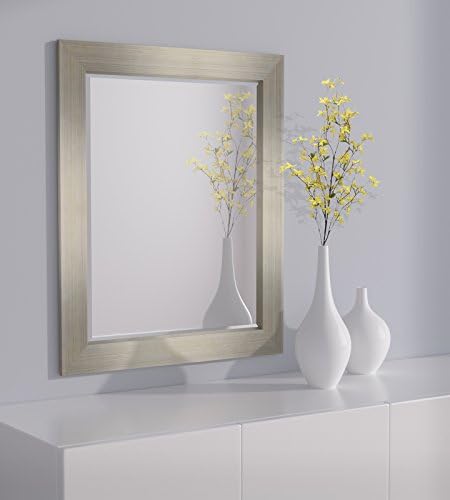 LND Reflections - Framed Beveled Mirror - 26 3/4" x 32 3/4" or 28 3/4" x 40 3/4" (26 3/4" x 32 3/4", Silver Leaf Platinum)