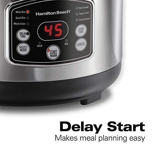 Hamilton Beach Digital Programmable Rice Cooker & Food Steamer, 14 Cups