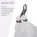 Aum Active Aerial Yoga Hammock - Include Aerial Silk Fabric, Carabiners, Extension Straps, 30-Day Pose Guide - Premium Yoga Swing for Antigravity Exercises, Inversion & Sensory Therapy (White)