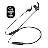 RevJams Studio Vue Wireless Sports Running Bluetooth Sweatproof Earbud Neckband Headphones for Apple/Android Devices w/ 7 Hour Battery, Mic and Magnetic Earphones - Black