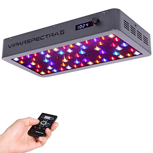 VIPARSPECTRA Timer Control Series VT300 300W LED Grow Light – Dimmable VEG/BLOOM Channels 12-Band Full Spectrum for Indoor Plants
