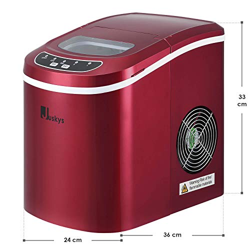 Juskys Eiswürfelmaschine IcyCube - 12 kg in 24 Std. - Eiswürfel in 7-13 min - Eiswürfelbereiter 100 Watt - Icemaker 2,4… – Bild 3