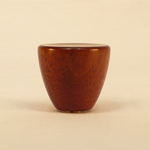 Wood Lamp Finial Mahogany Cup Pattern 3